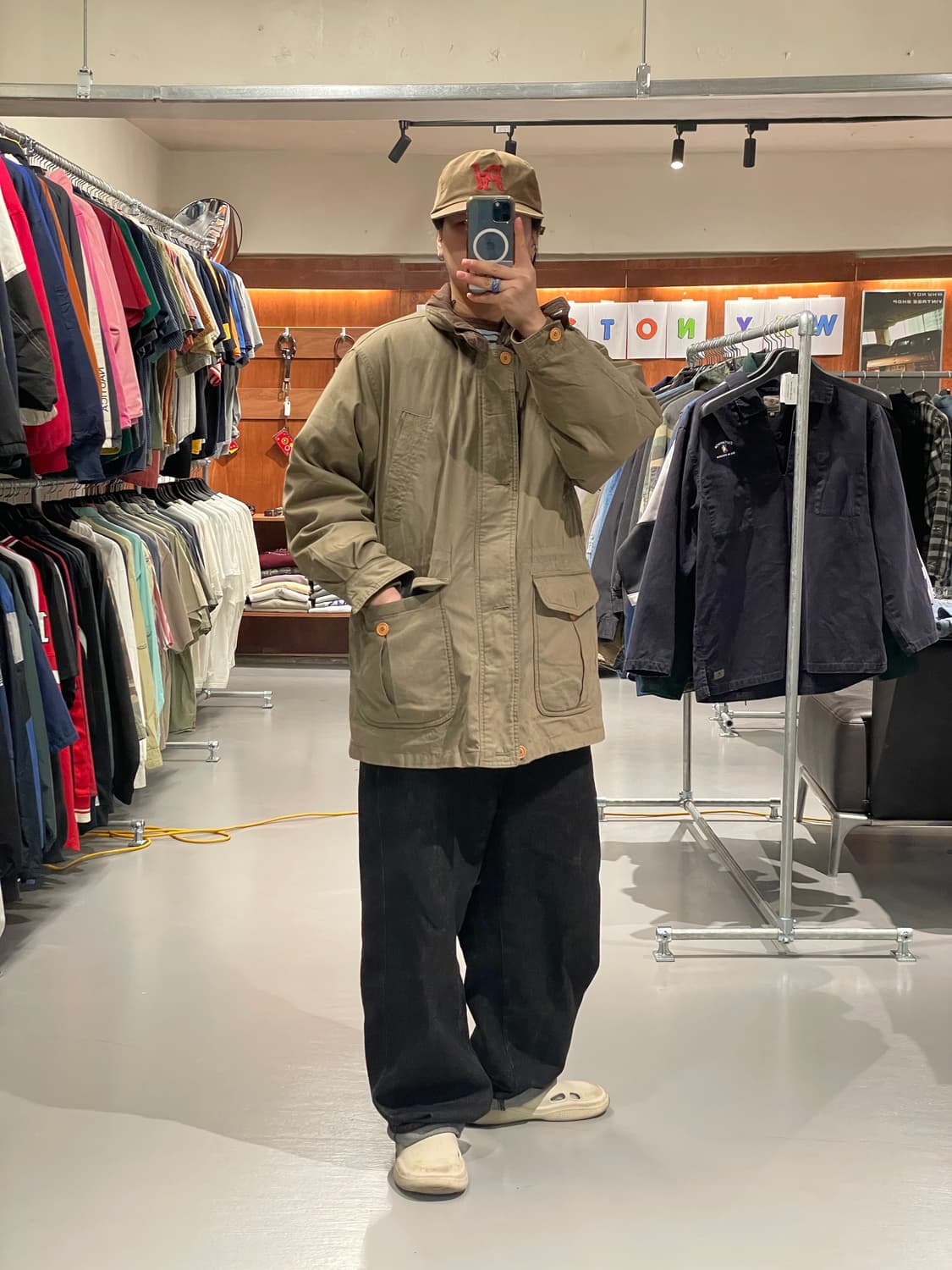 빈티지 사파리 헌팅 자켓 (내피 분리 가능)   상품이미지5