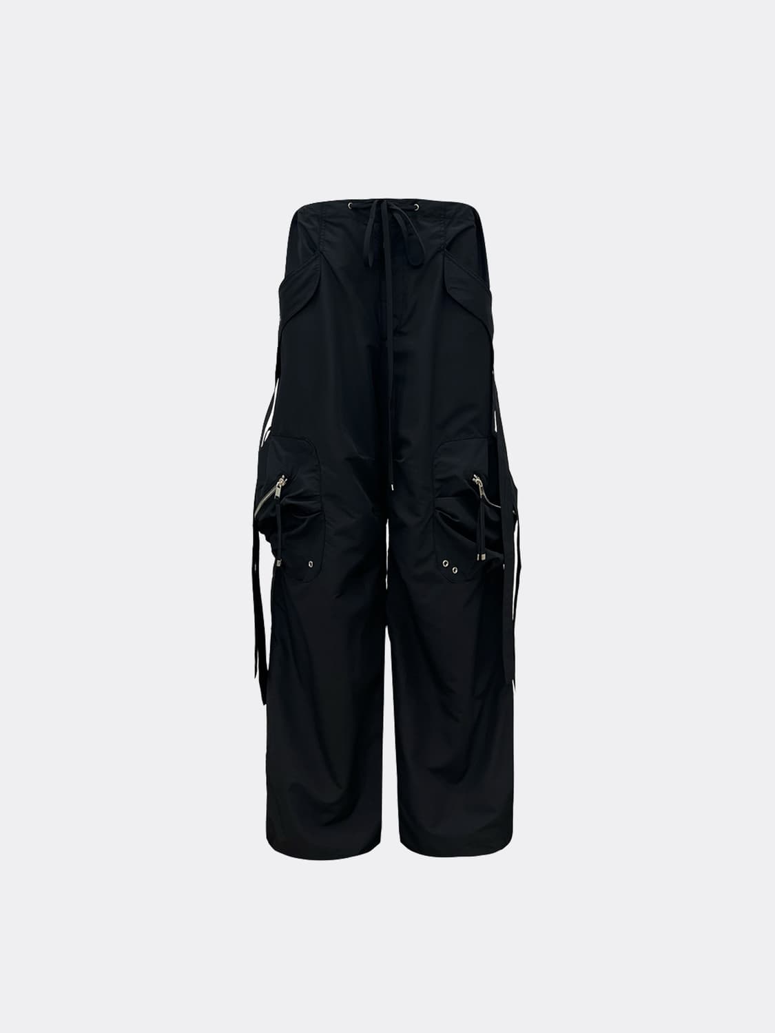 nache CONVEX TIE CARGO PANTS black 상품이미지1