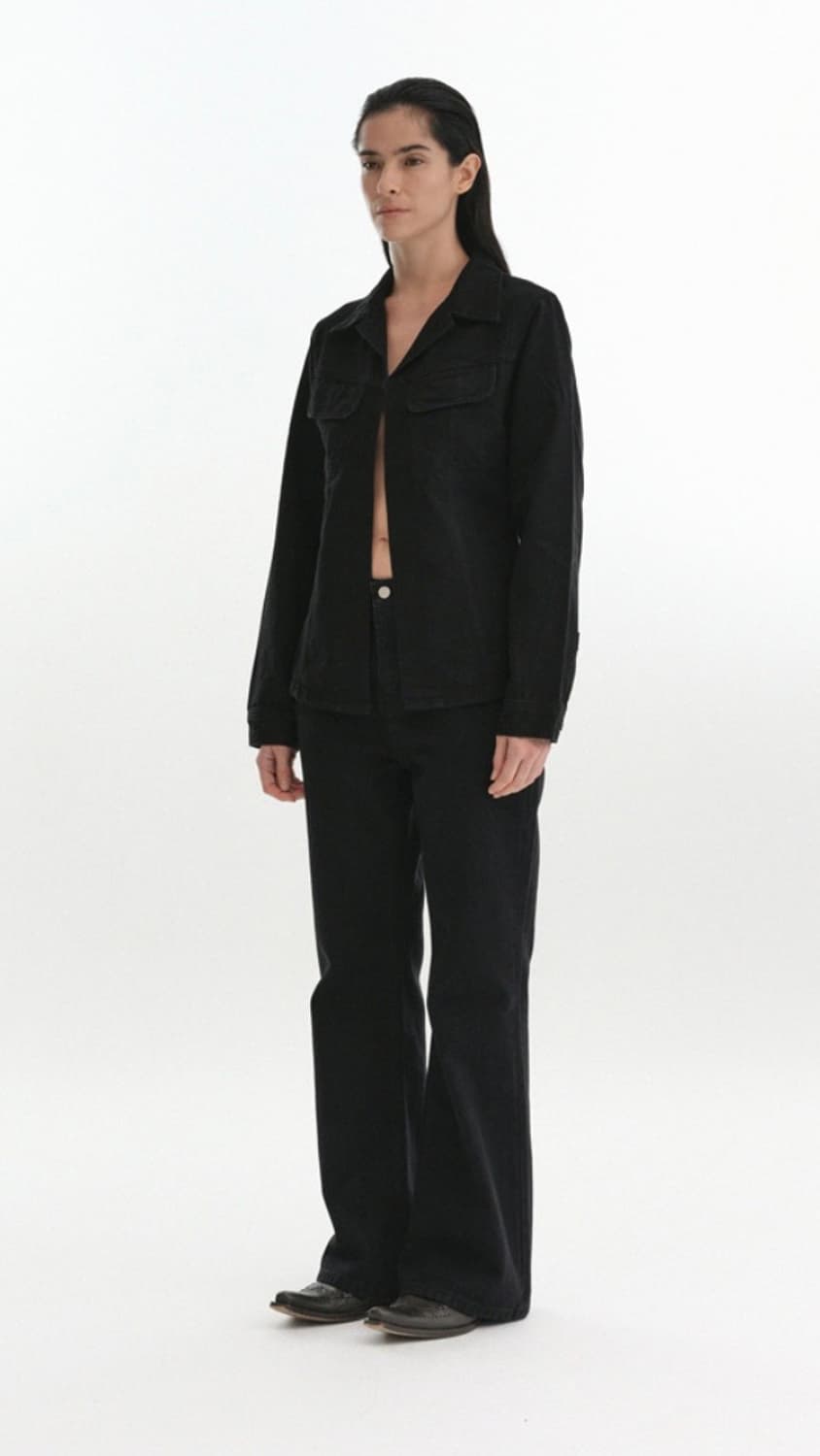 (당일발송/택 O) 리포스 데님 셔츠 자켓 판매합니다. 상품이미지2