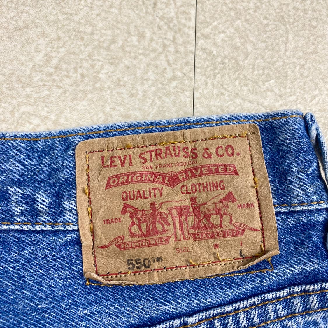 90s USA 리바이스 OG 550 데님 팬츠 (31) 상품이미지6
