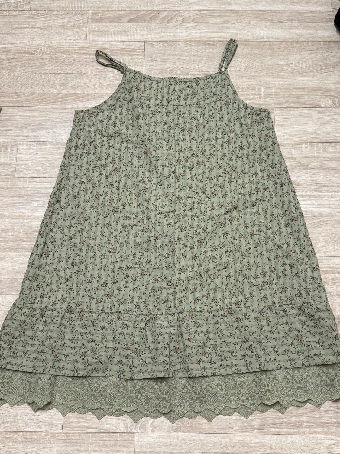 seezul 시즐 킷사 빈티지 플라워 원피스 그린 상품이미지2