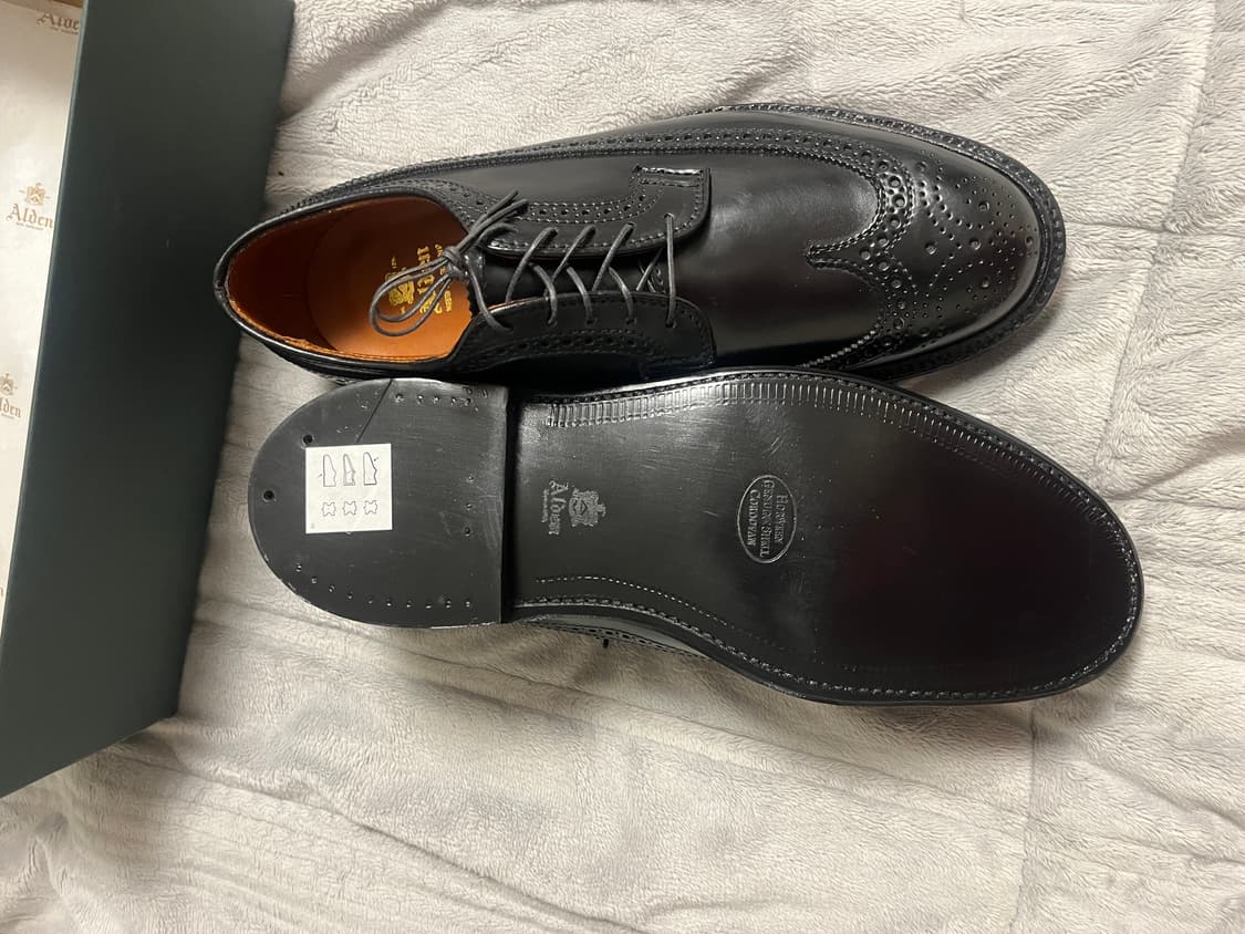 알든 윙팁 블랙 코도반 9751 9.5e 상품이미지6