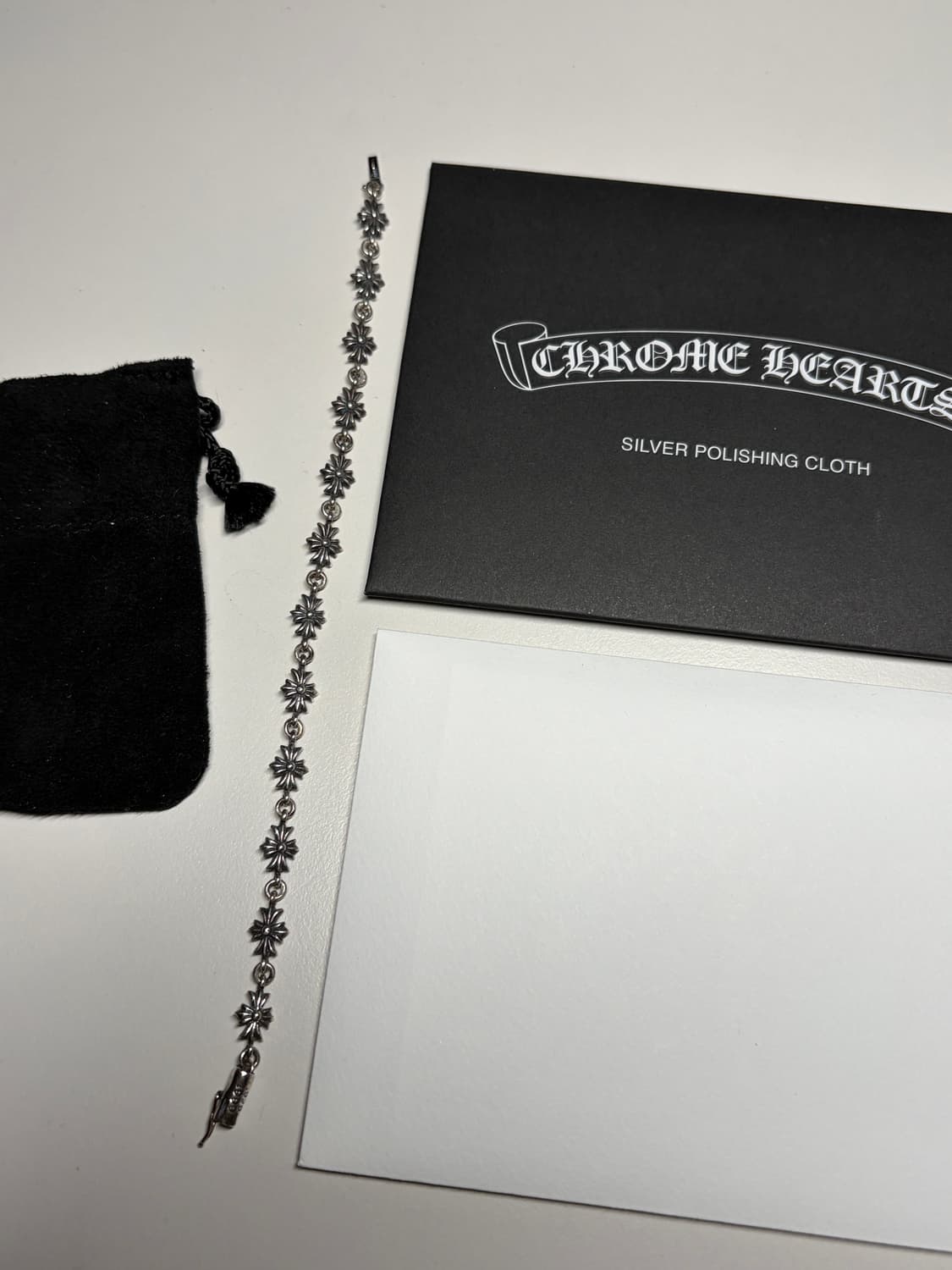 (새상품) 크롬하츠 타이니 e-ch 팔찌 12링크 풀구성 상품이미지7