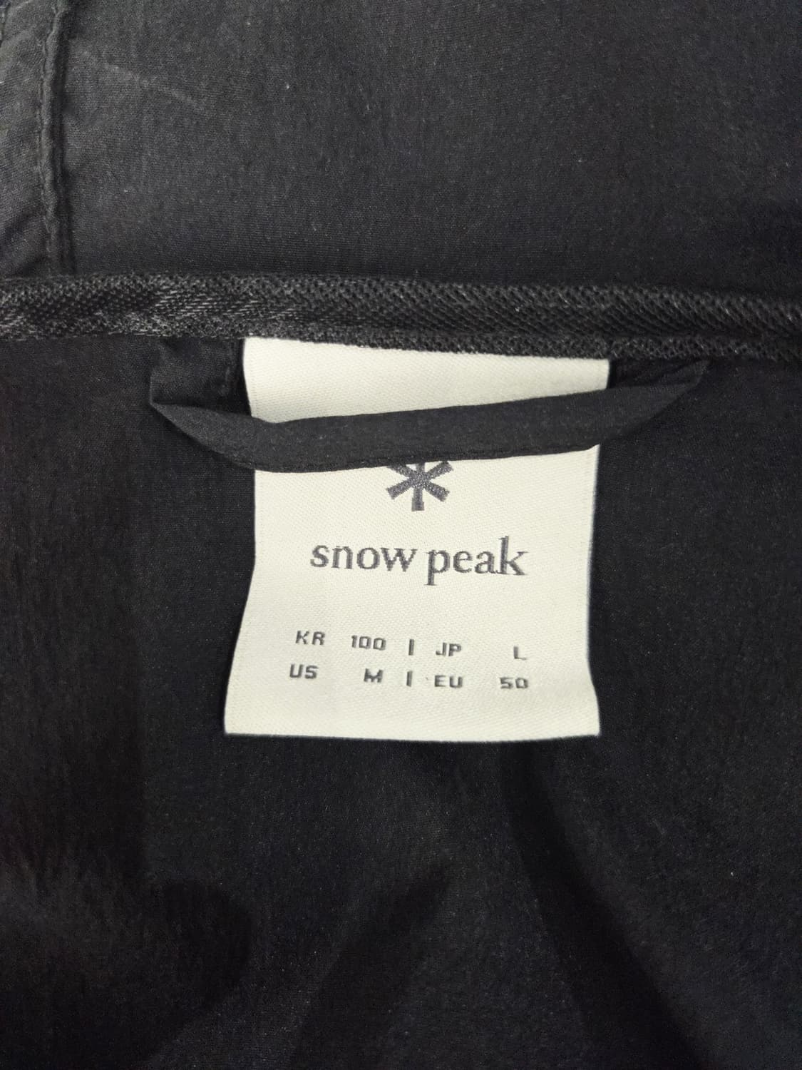 스노우피크 블랙 후드 바람막이 자켓 상품이미지7