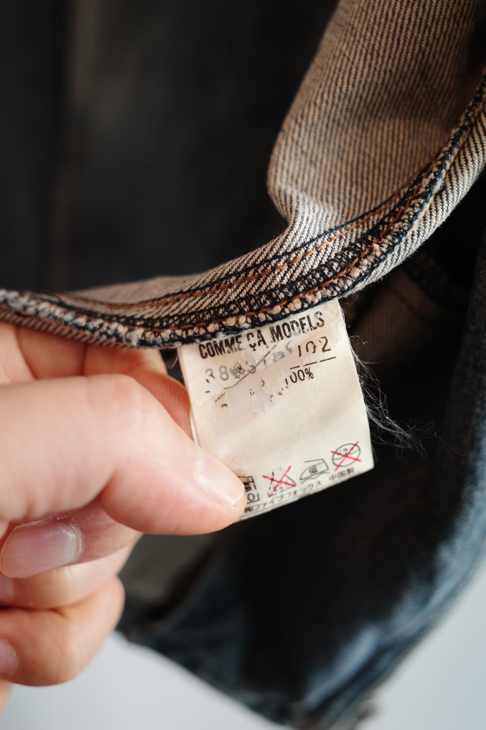 COMME CA MODELS 데님 라이더 자켓  상품이미지5