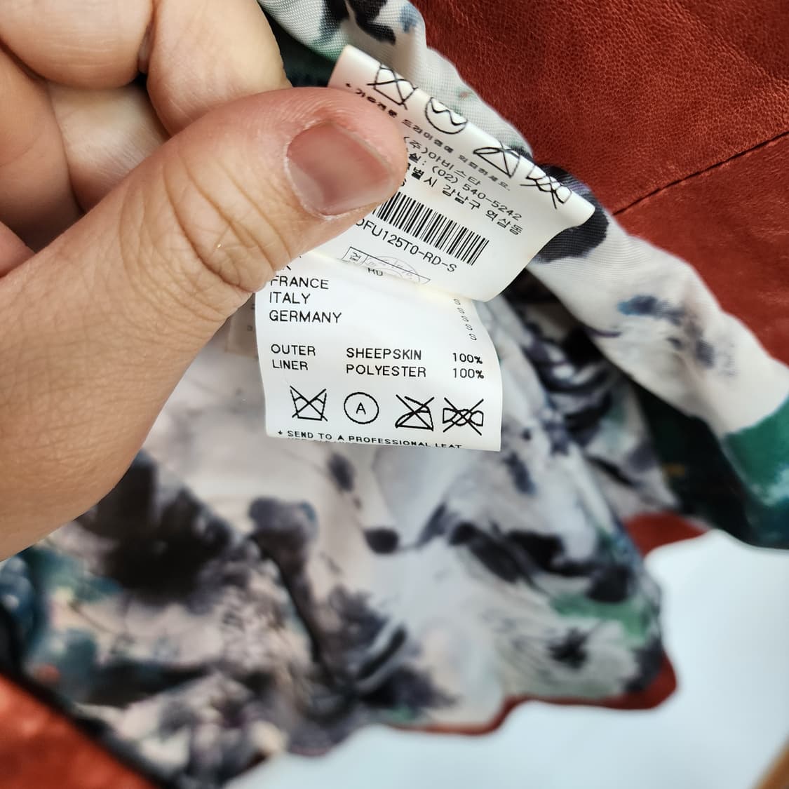 탱커스 브라운 가죽 자켓 상품이미지7