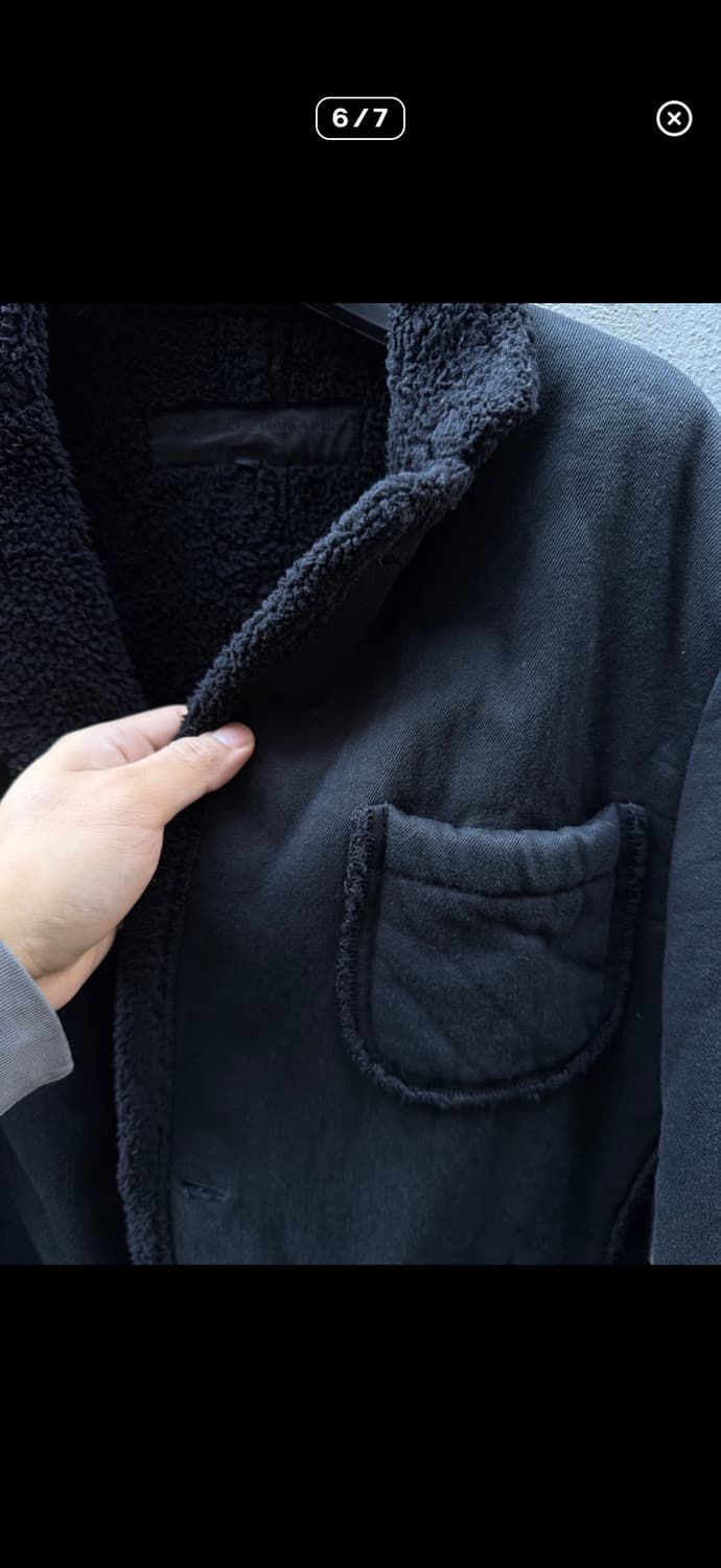 꼼데가르송 옴므 로우컷 쉐어링 무스탕 자켓 상품이미지6