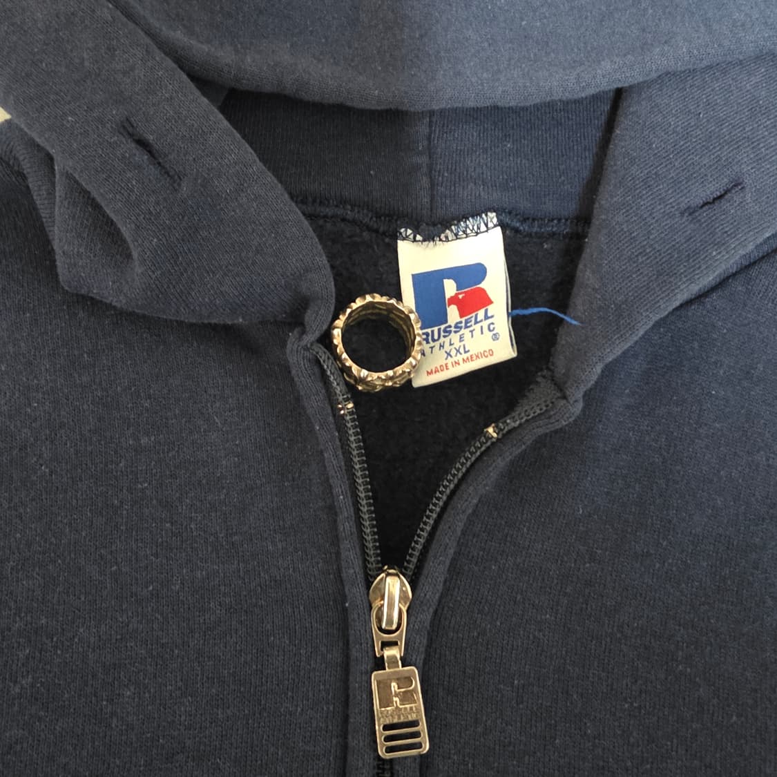 [XXL] 90s 러셀 애슬레틱 후드집업 네이비 굿컨디션 ver.15 상품이미지6