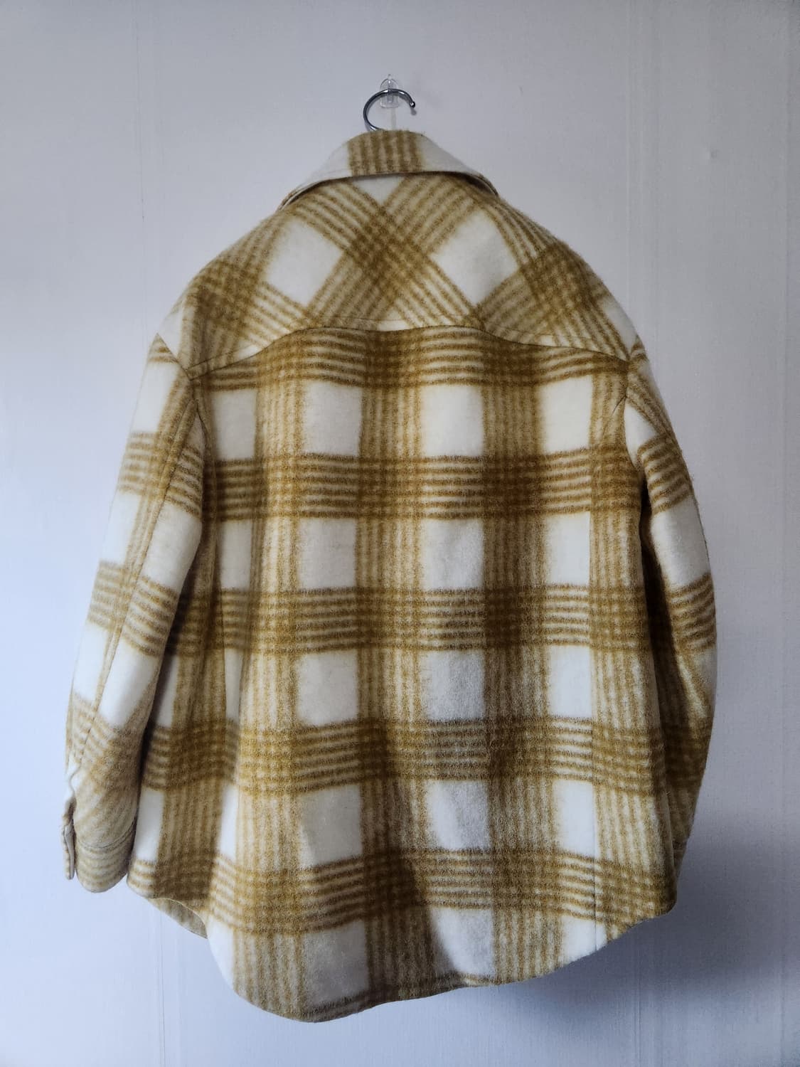 SJYP 한섬 시스템 SJ 타탄체크 겨울 울 코트 셔켓 44~55 사이즈 상품이미지3