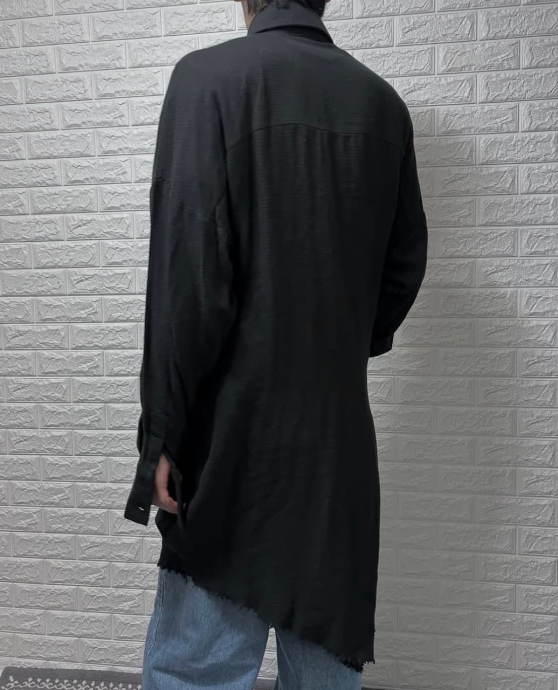 By The R Long Rough Out Shirt 상품이미지2