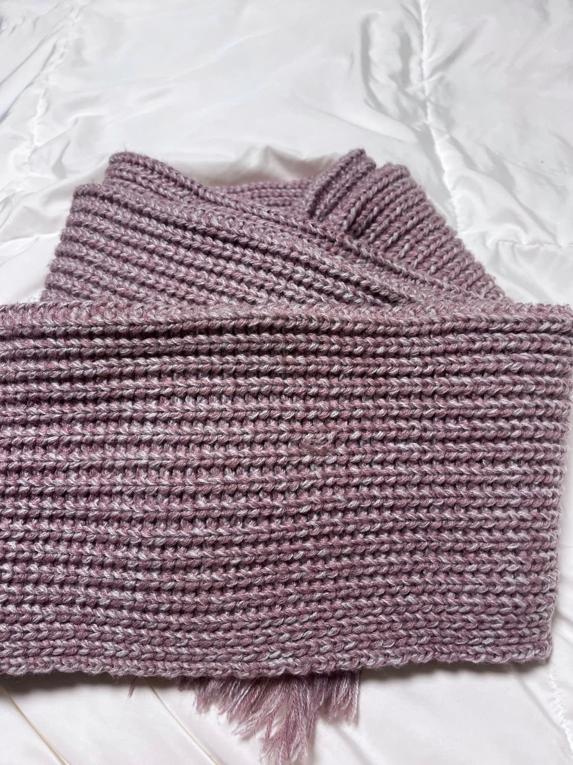 애프터프레이 인타르시아 머플러 샴페인 핑크 상품이미지2