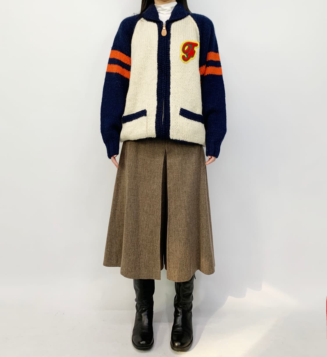  FAVORITE PLEVO  니트 집업 상품이미지2