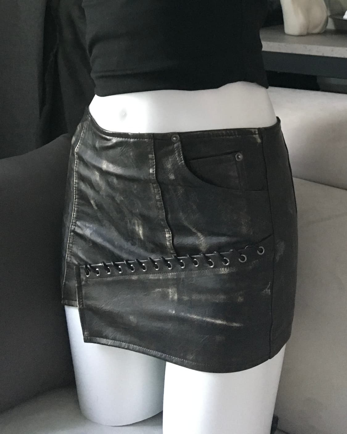 ༒ Vintage hole skirt 상품이미지4