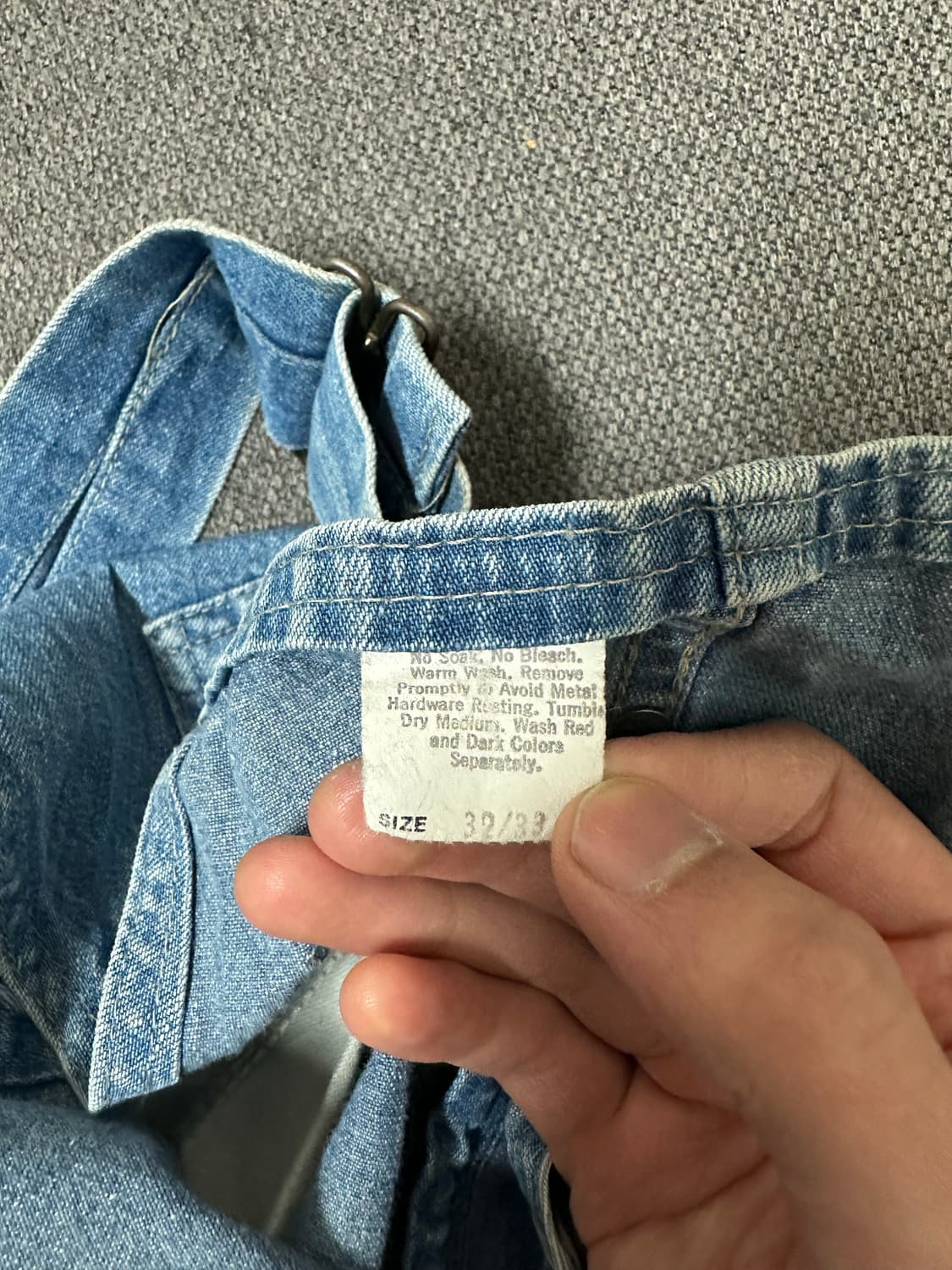 80‘s 미제 Oshkosh 오버롤 32사이즈 상품이미지10