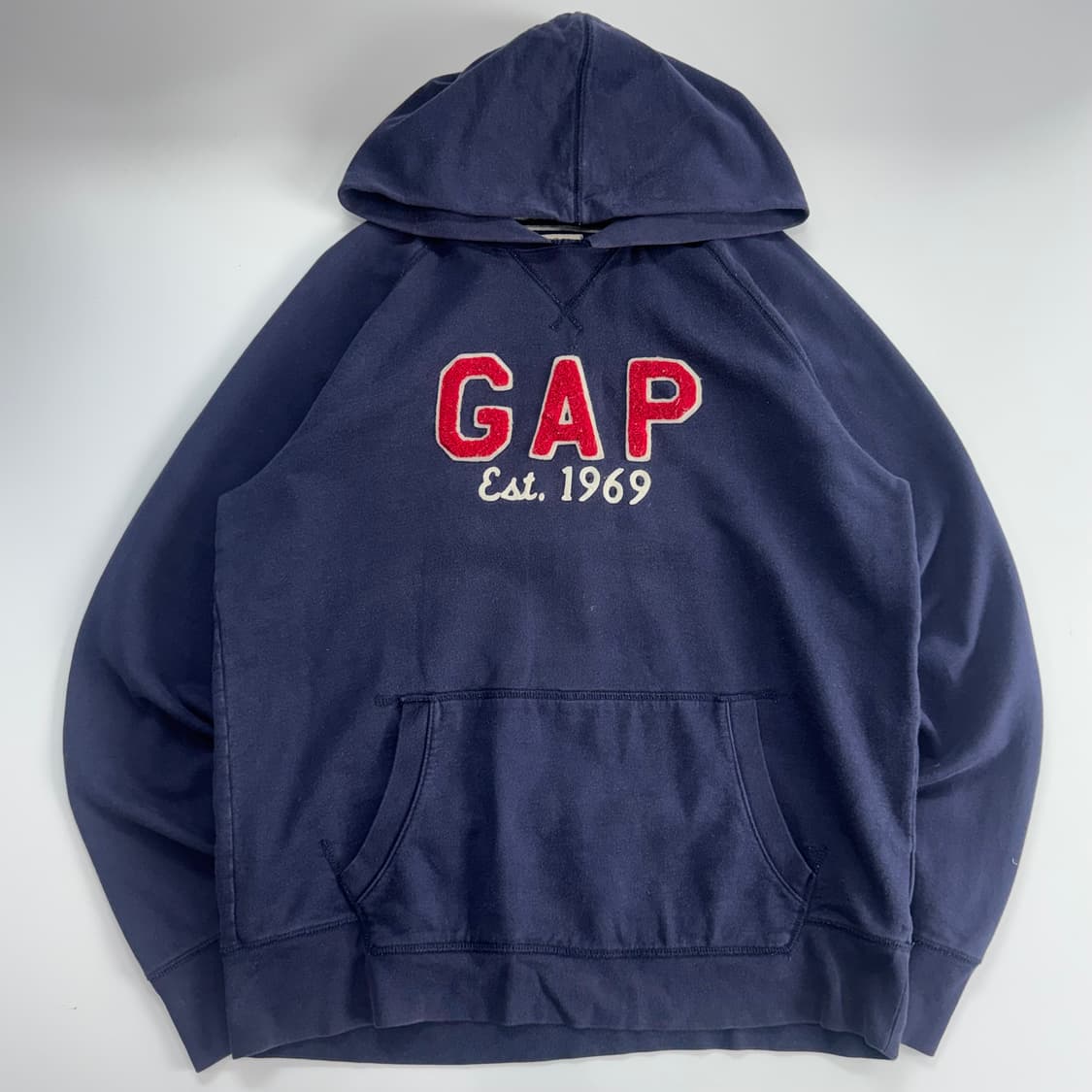 Gap 갭 레드 로고 네이비 후드티 상품이미지3