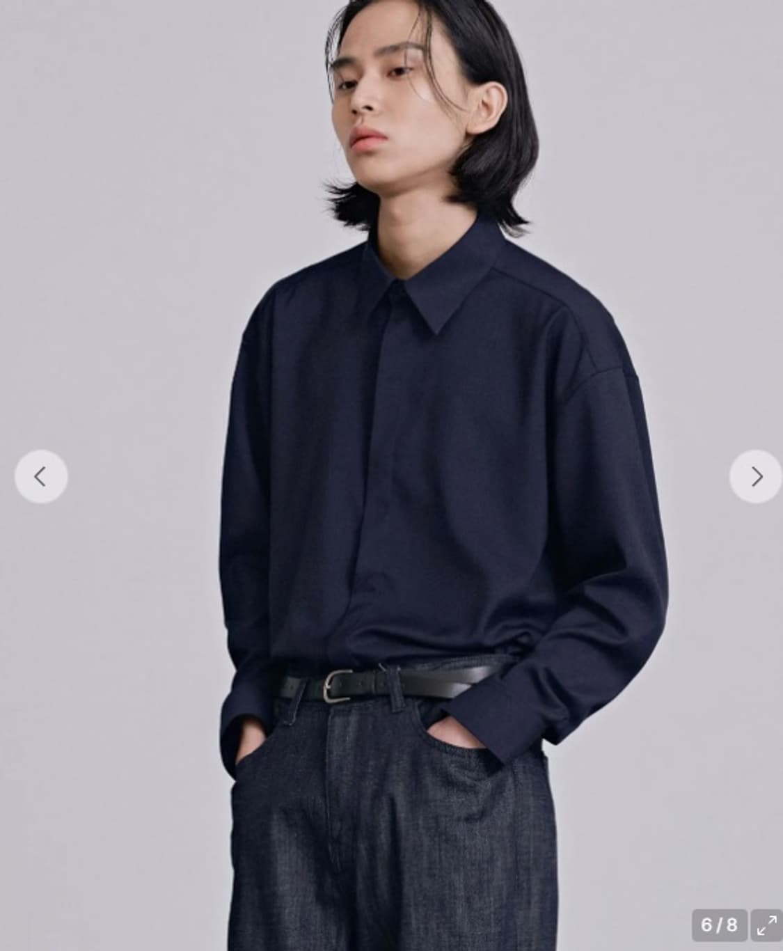 아노블리어 네이비 셔츠 상품이미지1