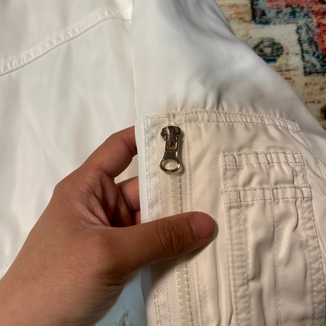 [2XL] 베르사체 진 꾸뛰르 화이트 봄버 자켓 상품이미지5