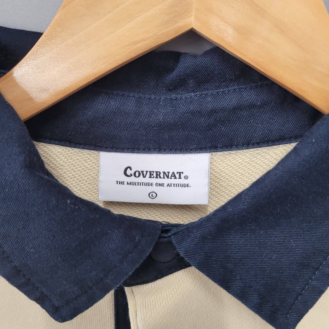 커버낫 스프라이트 럭비 티 네이비/베이지 상품이미지4