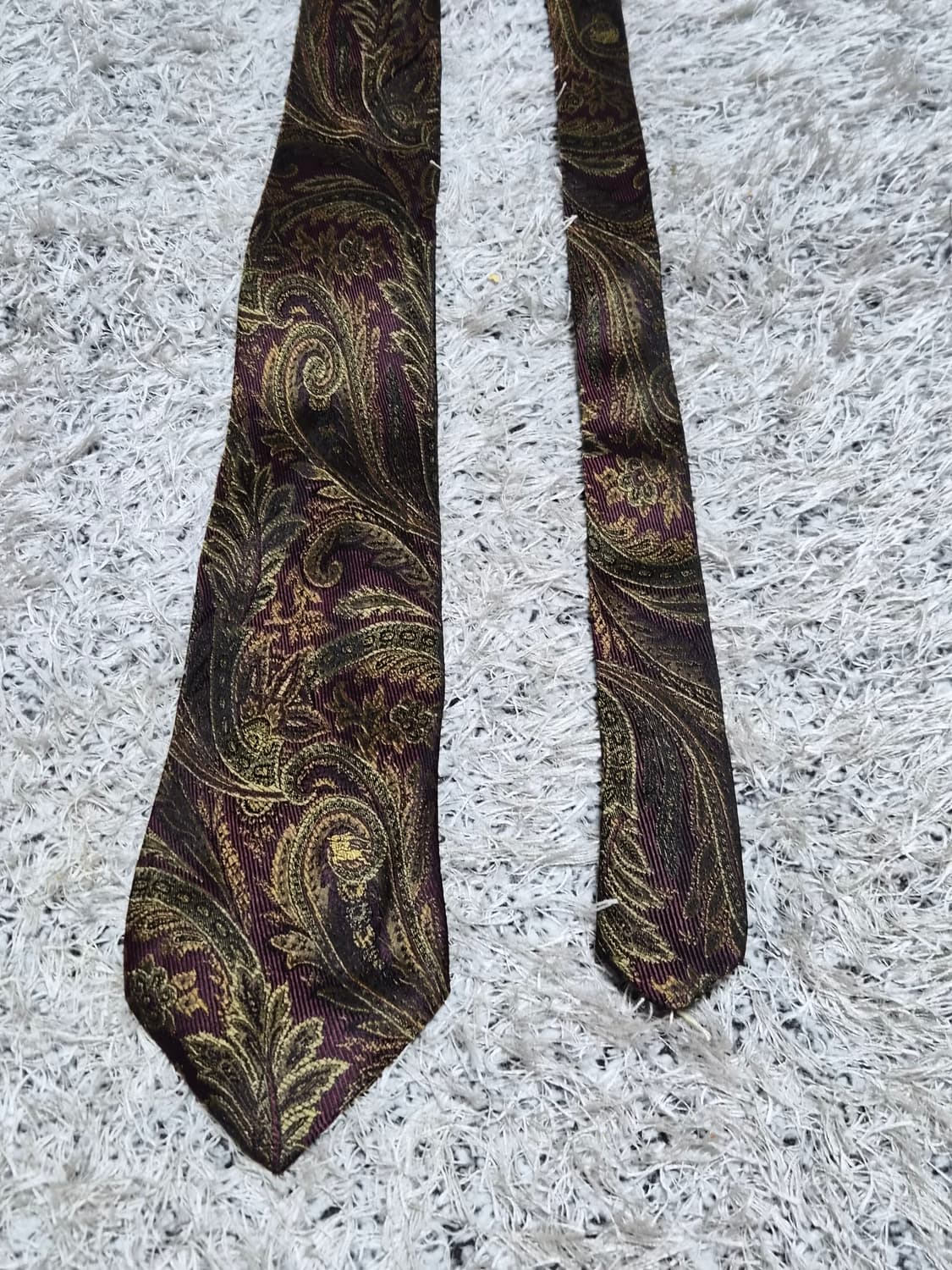 버버리Burberry 페이즐리 패턴 넥타이 Free - N56 상품이미지5