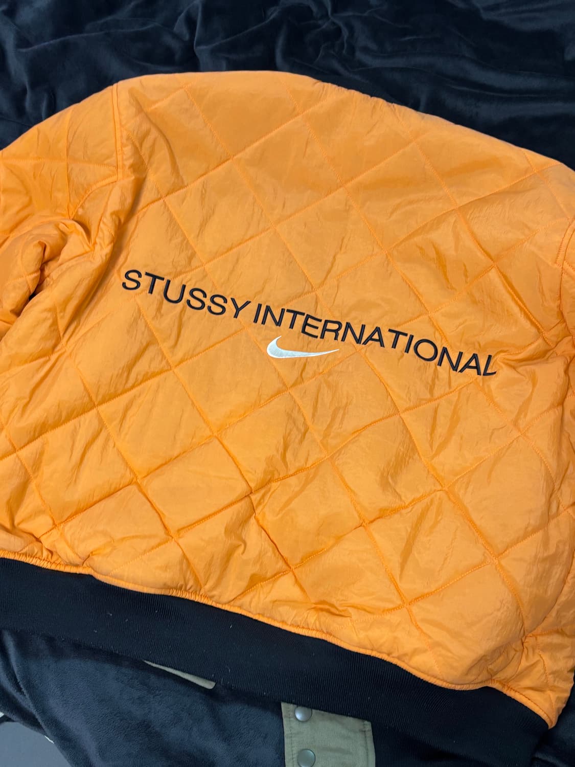 [M] 나투시 나이키 스투시 리버시블 자켓 올리브 상품이미지10