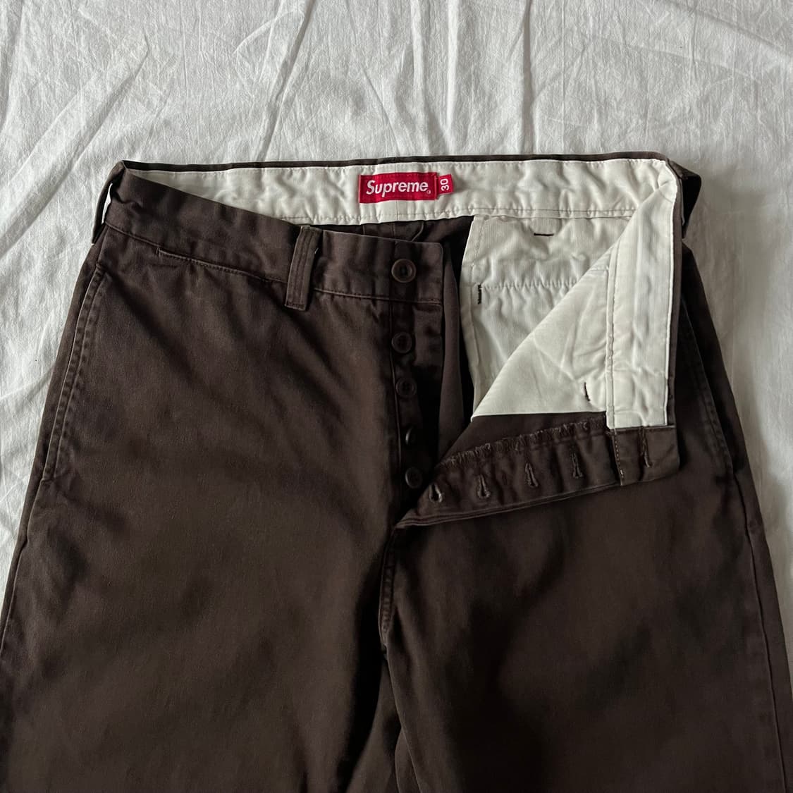 슈프림 핀업 치노 팬츠 브라운 상품이미지5