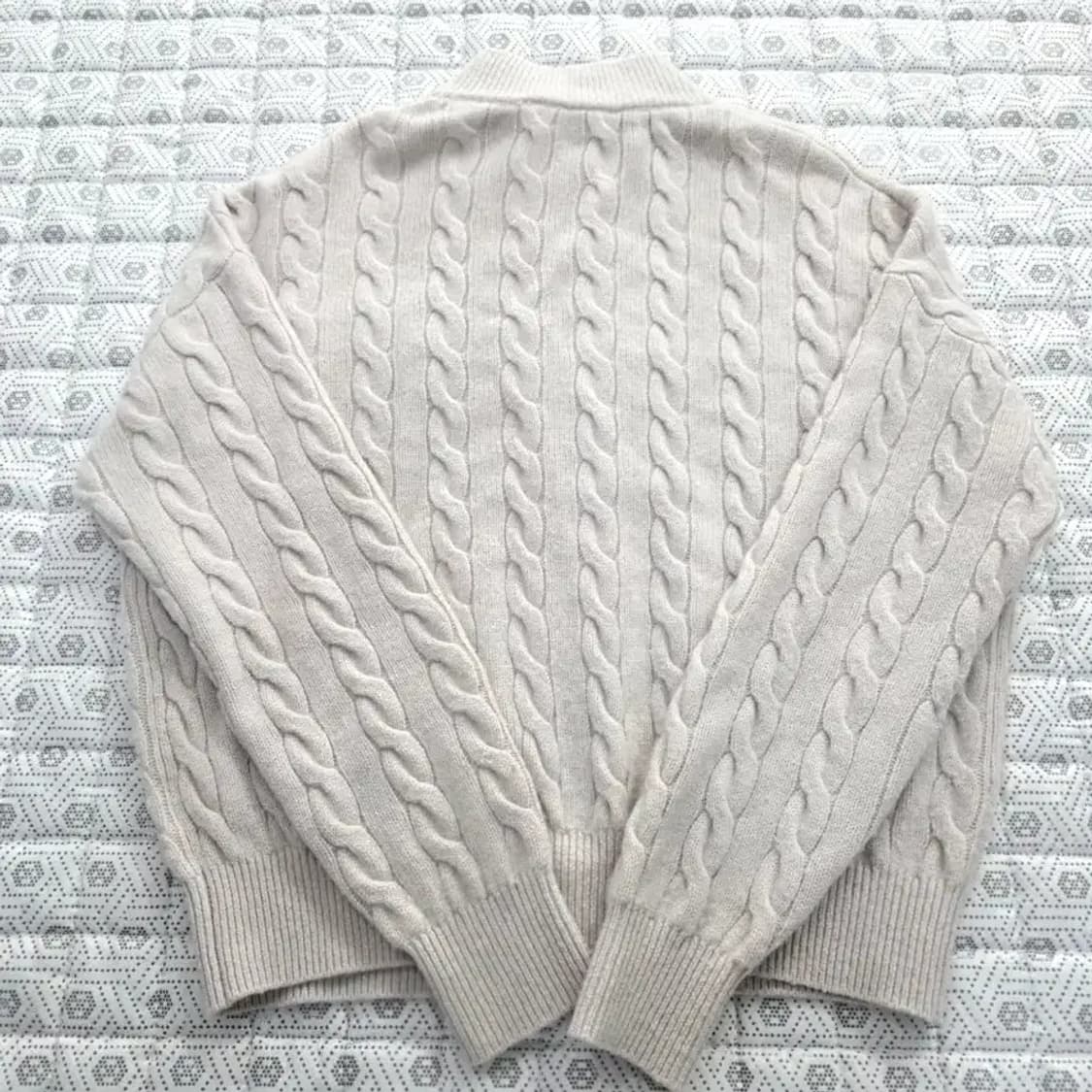 Brunello Cucinelli 캐시미어 꽈배기 집업 니트 95 상품이미지7