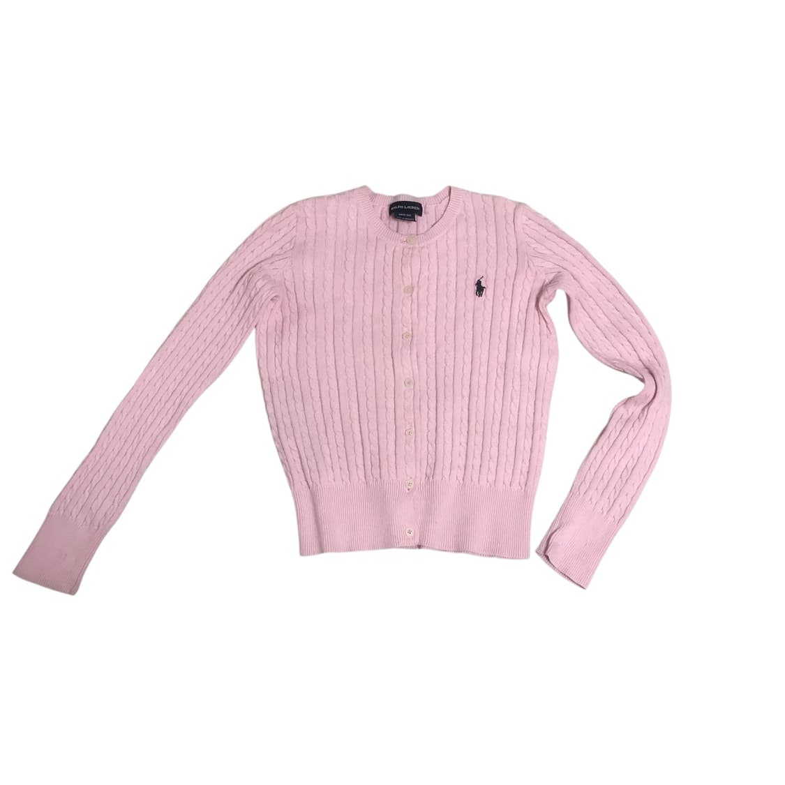 ralph lauren 랄프로렌 핑크 딸기우유 가디건 상품이미지3