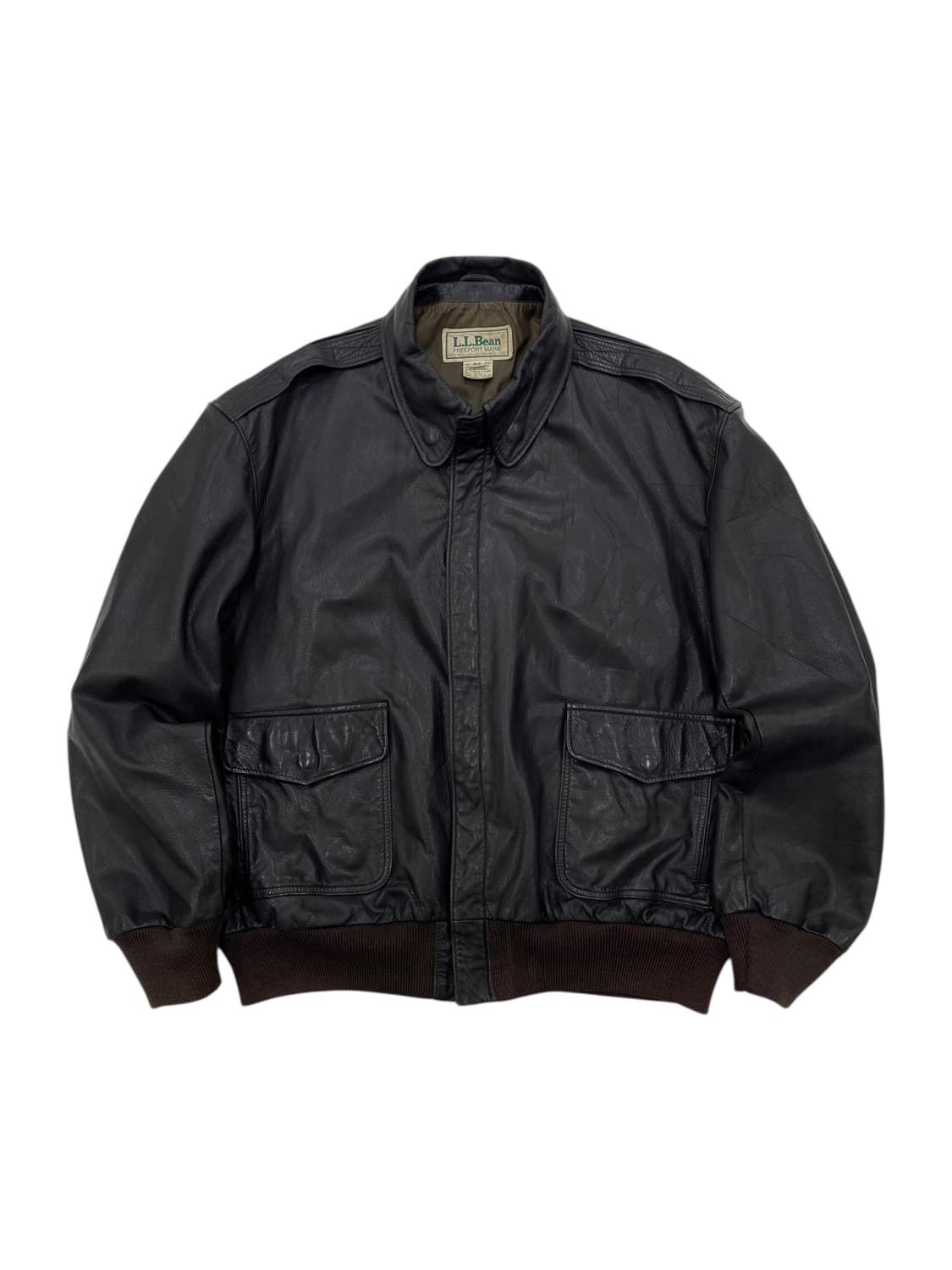 1992s 엘엘빈 타입A-2 레더 자켓 상품이미지1