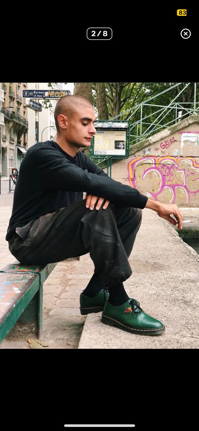 닥터마틴 x 슈프림 세크리드 하트 그린 260 -265 (UK7) 상품이미지2