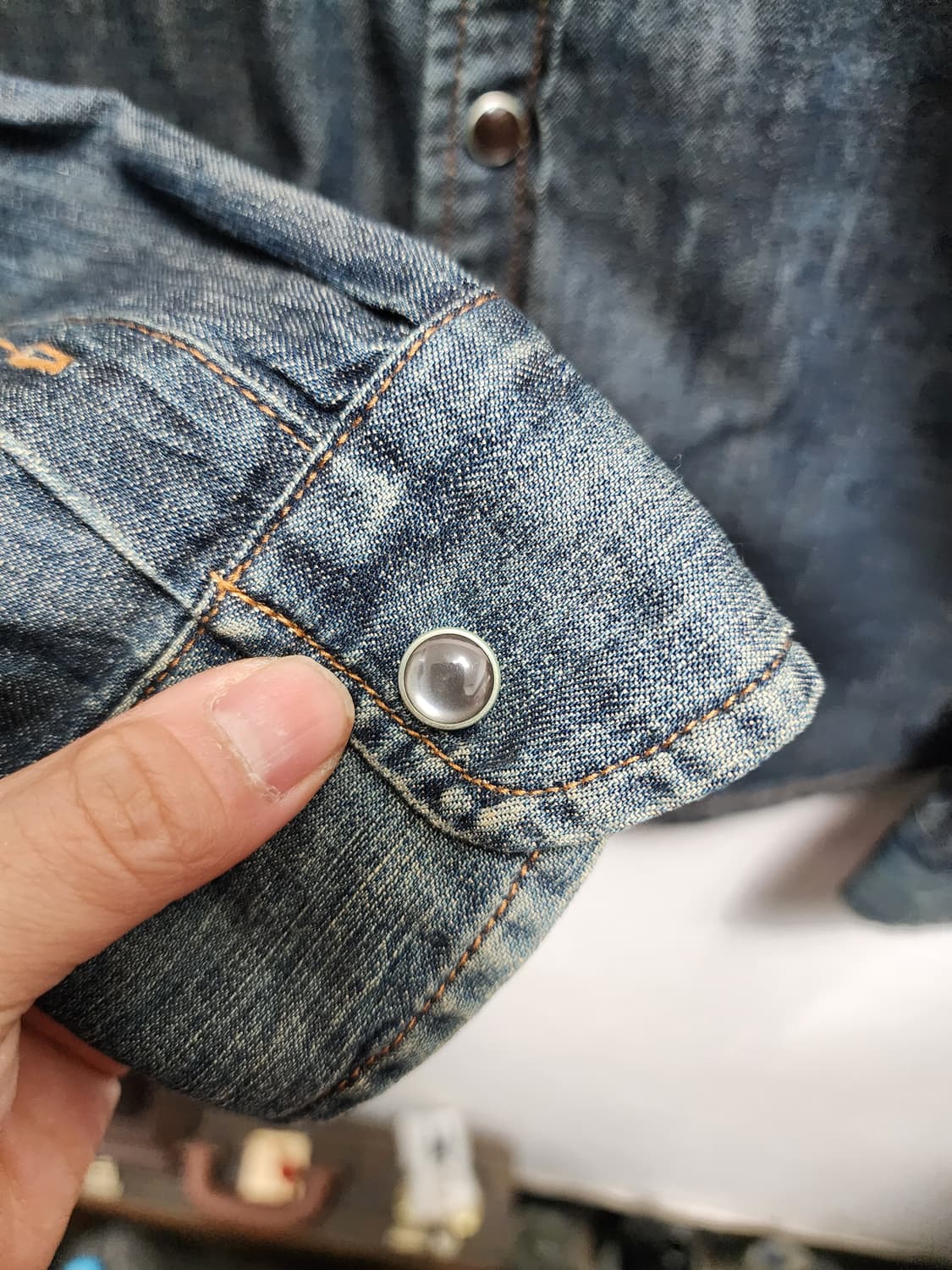 캘빈클라인 데님 웨스턴 셔츠 상품이미지3