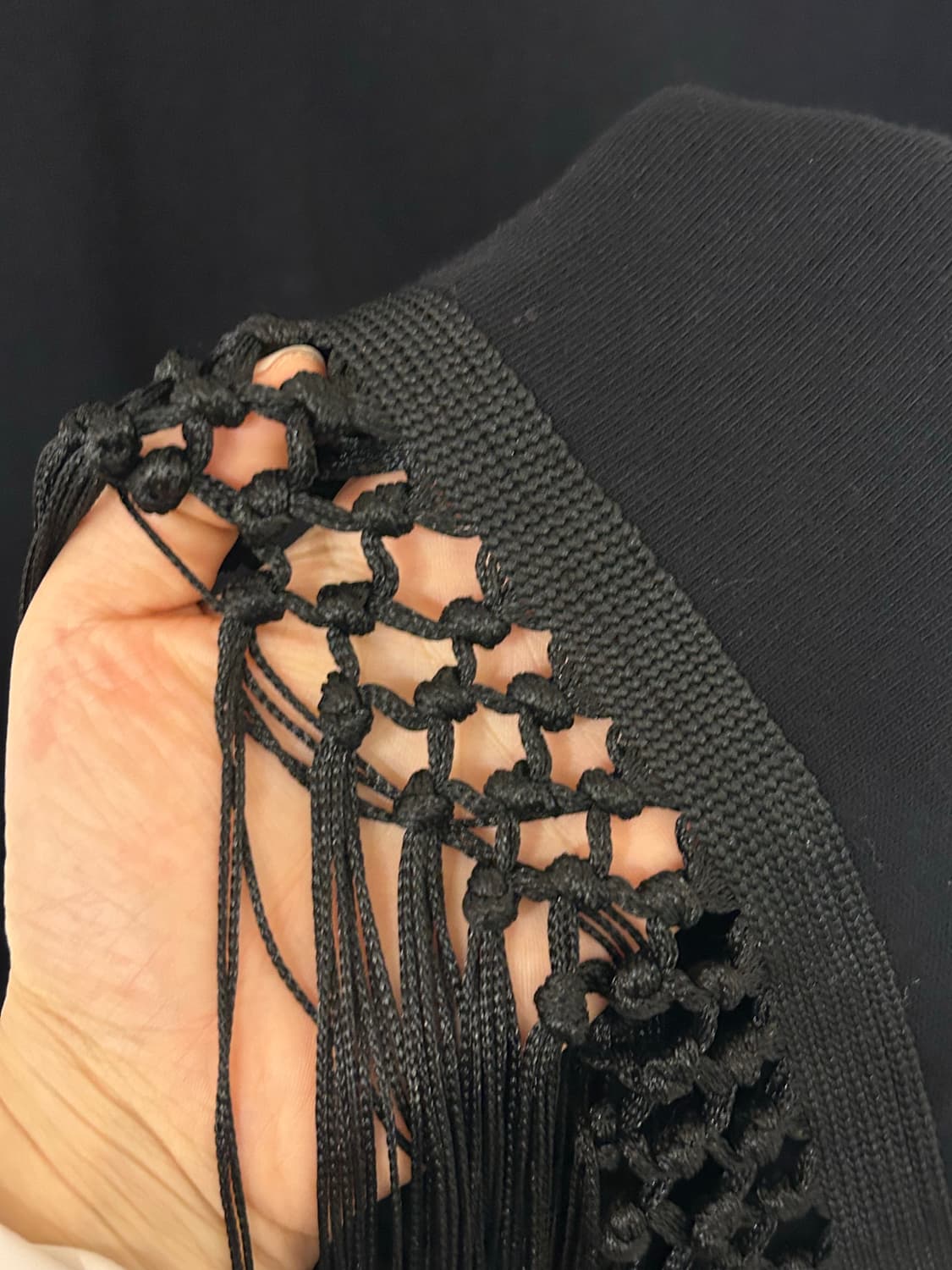 ZARA 자라 블랙 프링지 원피스 EUR S (실측 M) 상품이미지4