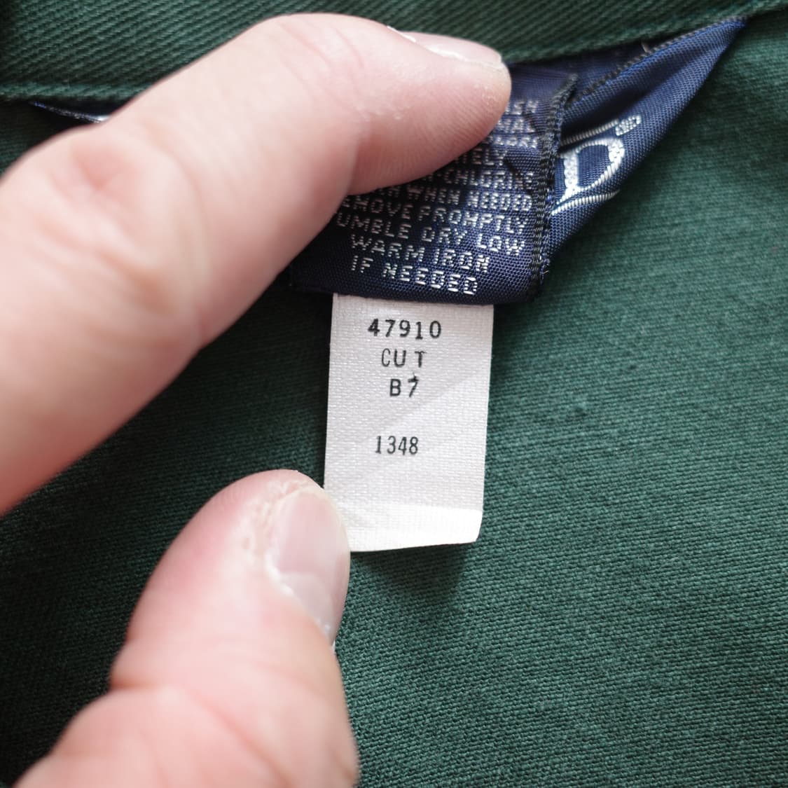 90s 랜즈엔드 빈티지 헤링턴 봄버 워크 자켓 XL (그린) 상품이미지6