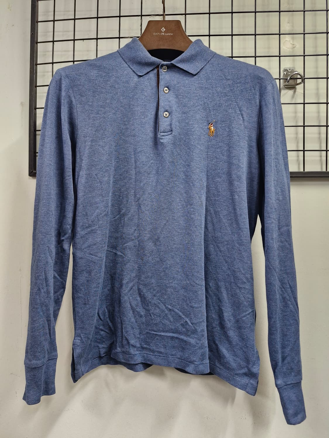 95M 폴로랄프로렌 블루 긴팔 폴로티. 상품이미지1