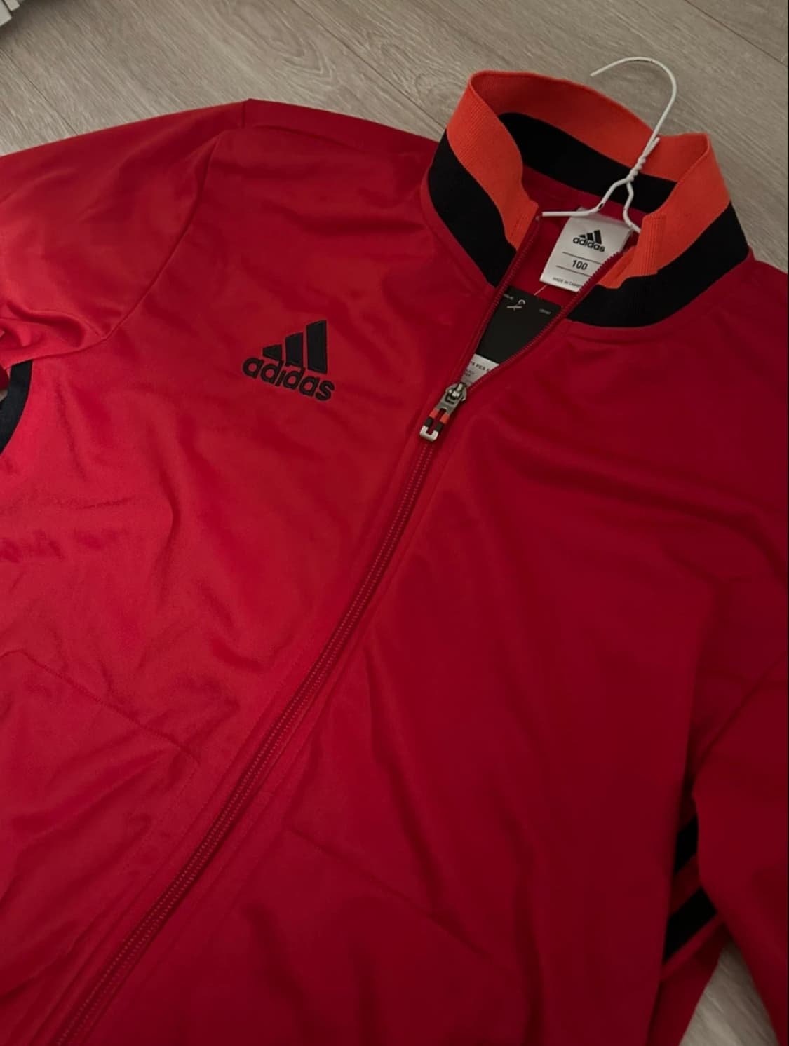 빈티지 아디다스 레드 트랙탑 집업 상품이미지3