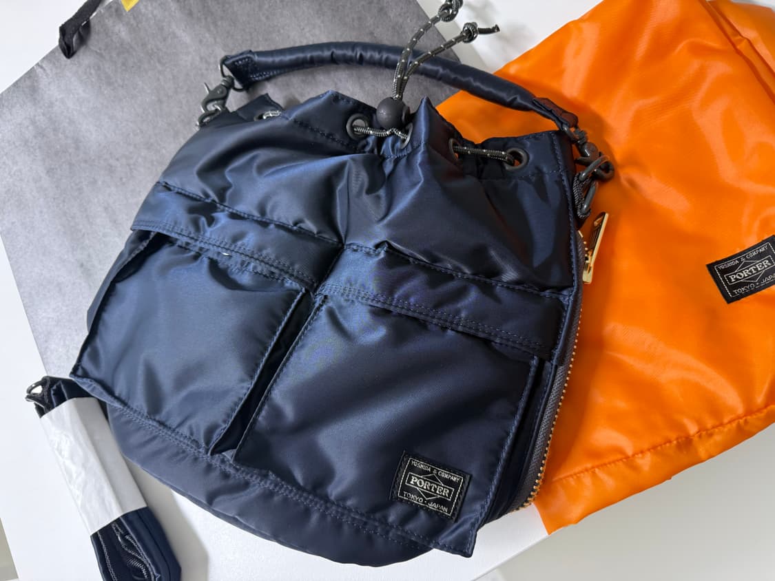 포터 탱커 툴백 네이비 토트백 크로스백 벌룬삭 벌룬색 상품이미지3