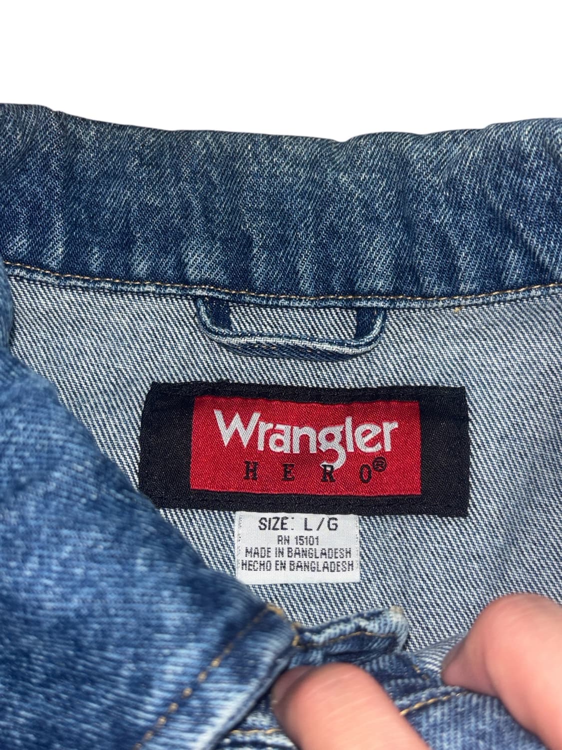 wrangler 랭글러 빈티지 데님 청자켓 상품이미지9