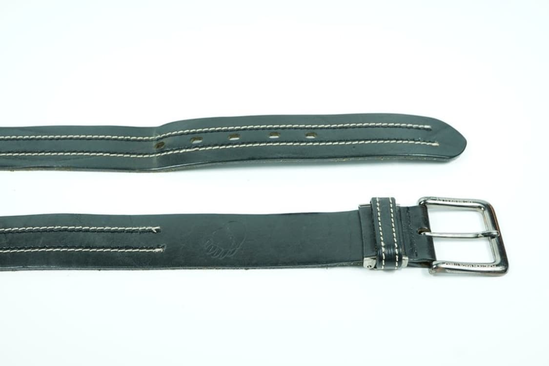 UC버클리 이태리 레더 화이트 스티치 빈티지 벨트 상품이미지5