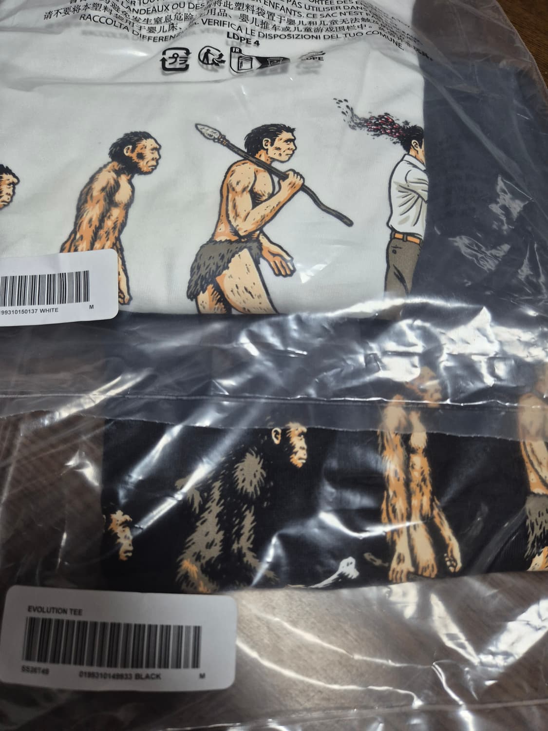 슈프림 반팔티  레볼루션 반팔티 화이트, 블랙 M 상품이미지3
