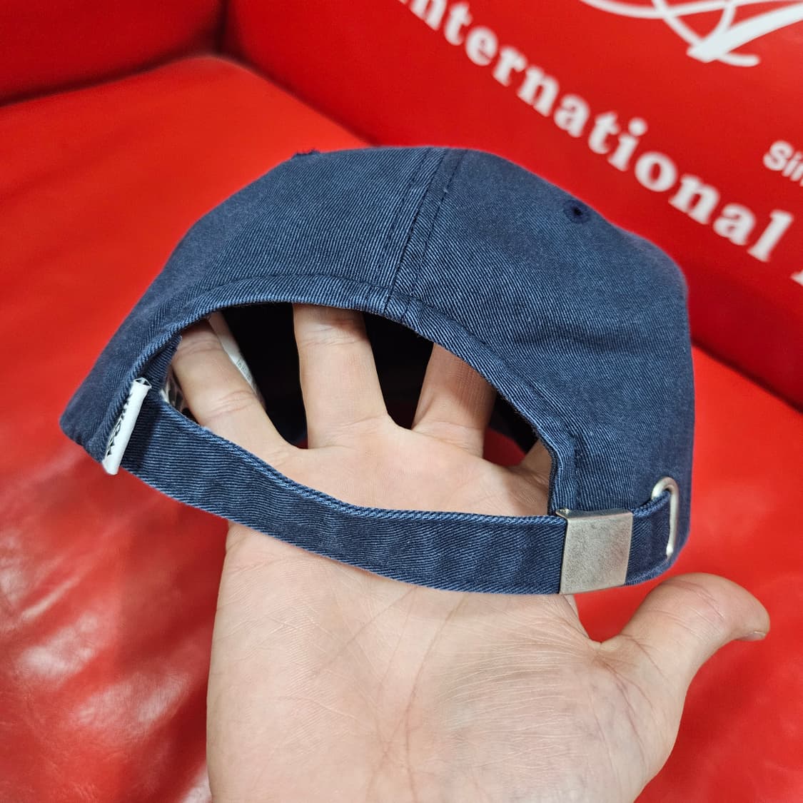 워크워크 레터링 네이비 코튼 볼캡 Free 상품이미지8