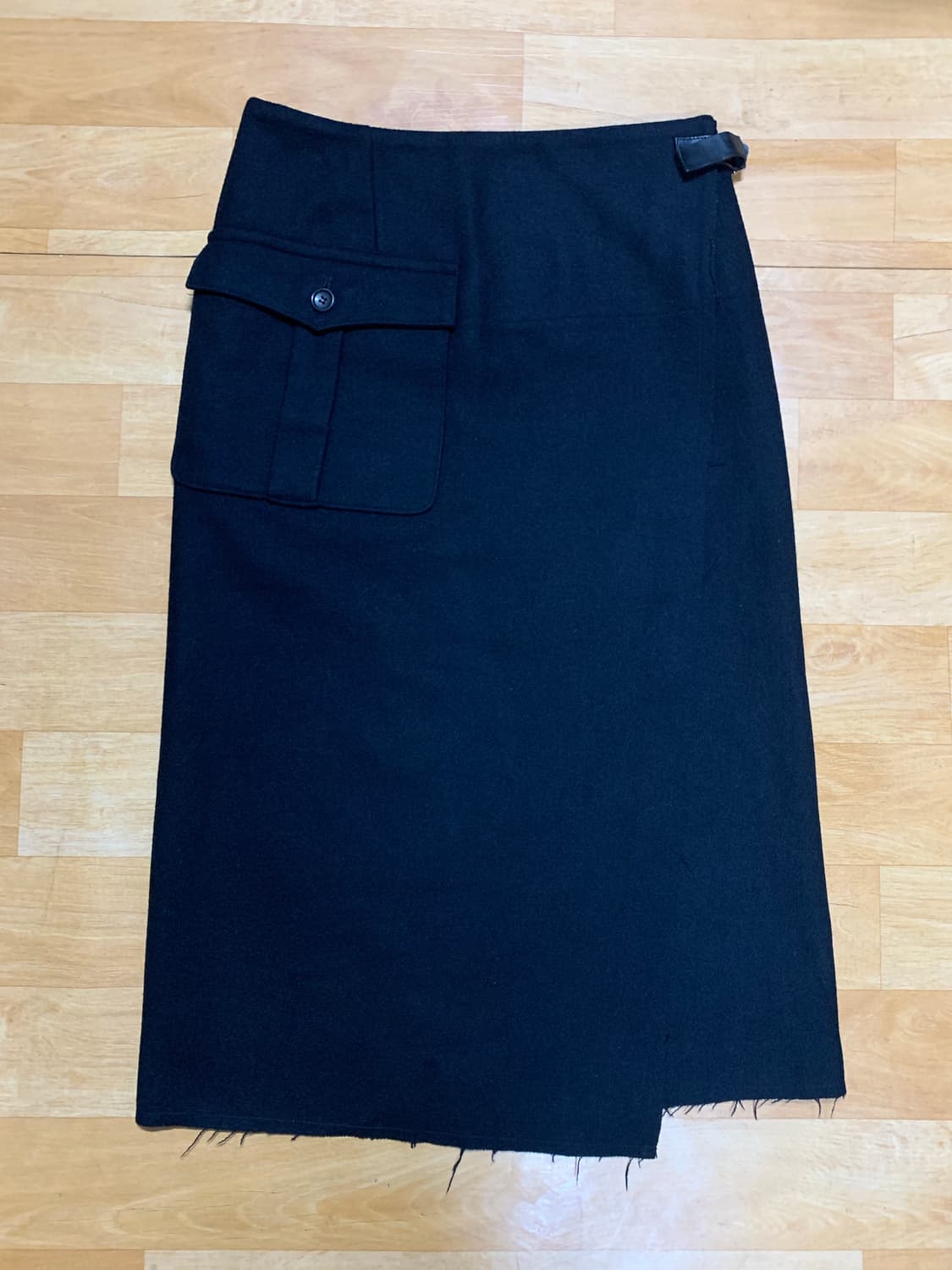 TRICOT by CDG 98/FW 스커트(울/나일론/디테일-레더) 상품이미지1