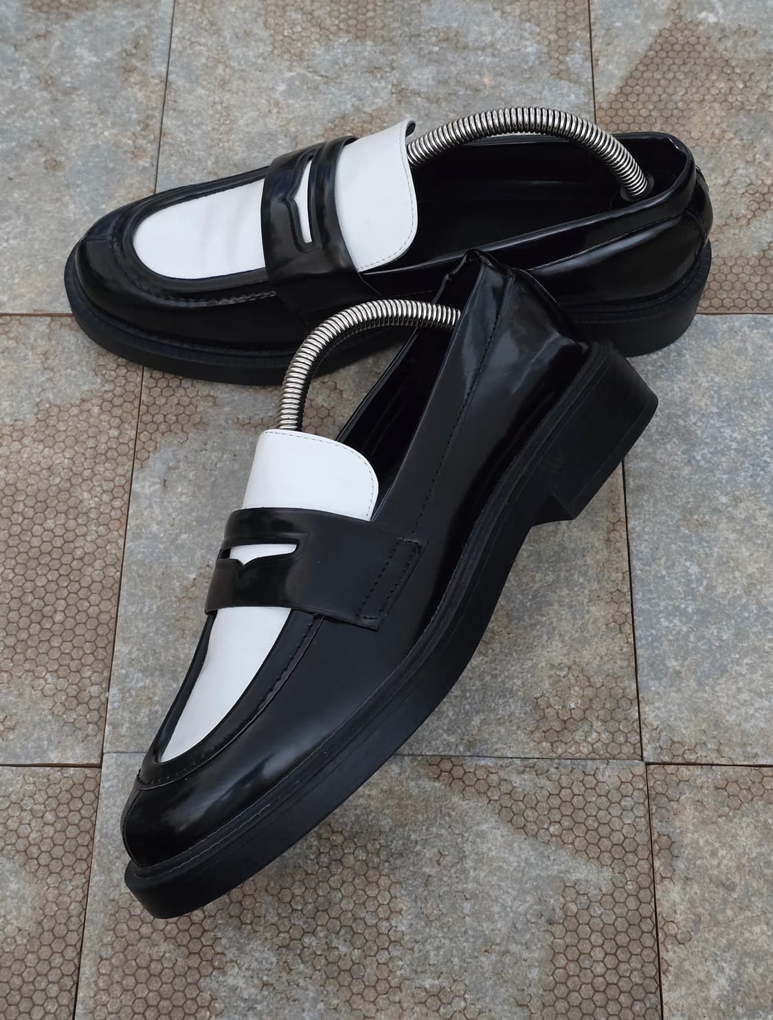 (245)자라 배색 페니 로퍼 구두 상품이미지3