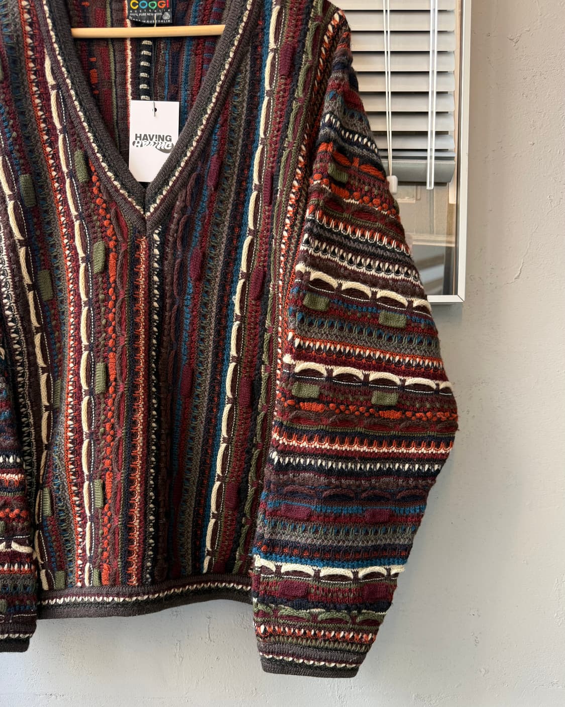 COOGI australia V-neck cable knit 상품이미지3