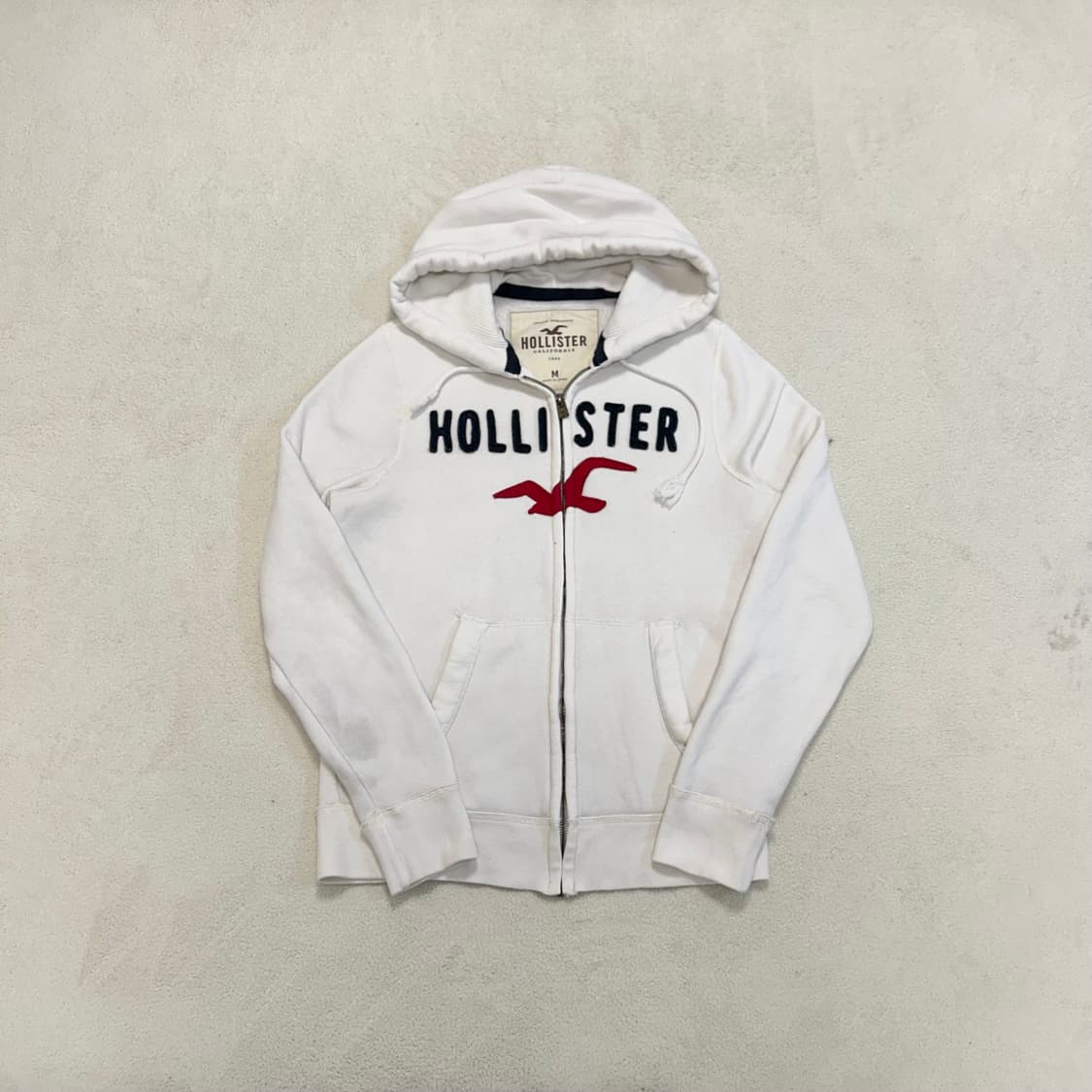 Hollister white hood zip-up 상품이미지4