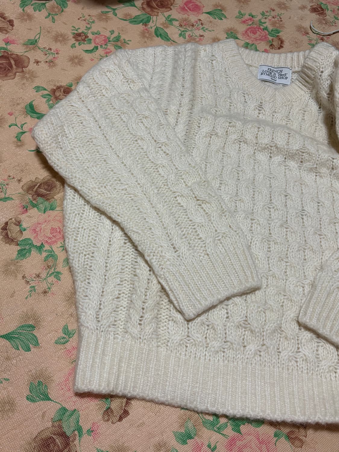 바이무드 키드모헤어 피셔맨 케이블니트 상품이미지7