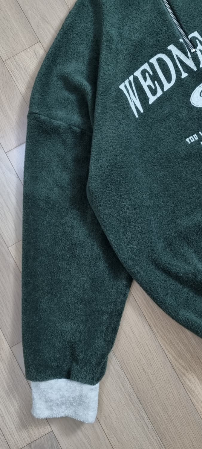 웬즈데이오하시스 테리기모 하프 집업 M _ 공용,남성 상품이미지4