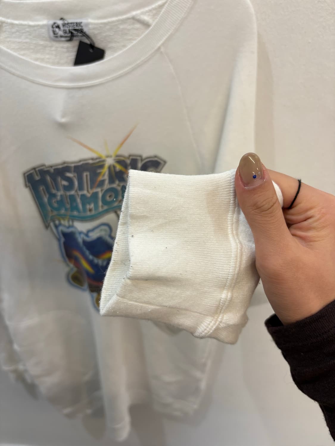 Hysteric Glamour white L sleeve T 상품이미지3