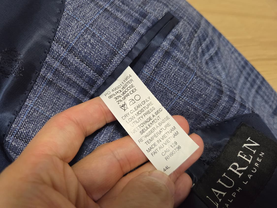 폴로 랄프로렌 블랙라벨 테일러메이드 체크 자켓 상품이미지6