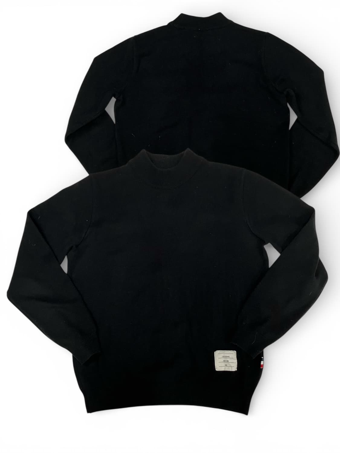 톰브라운 블랙 반목폴라 니트 M 상품이미지1