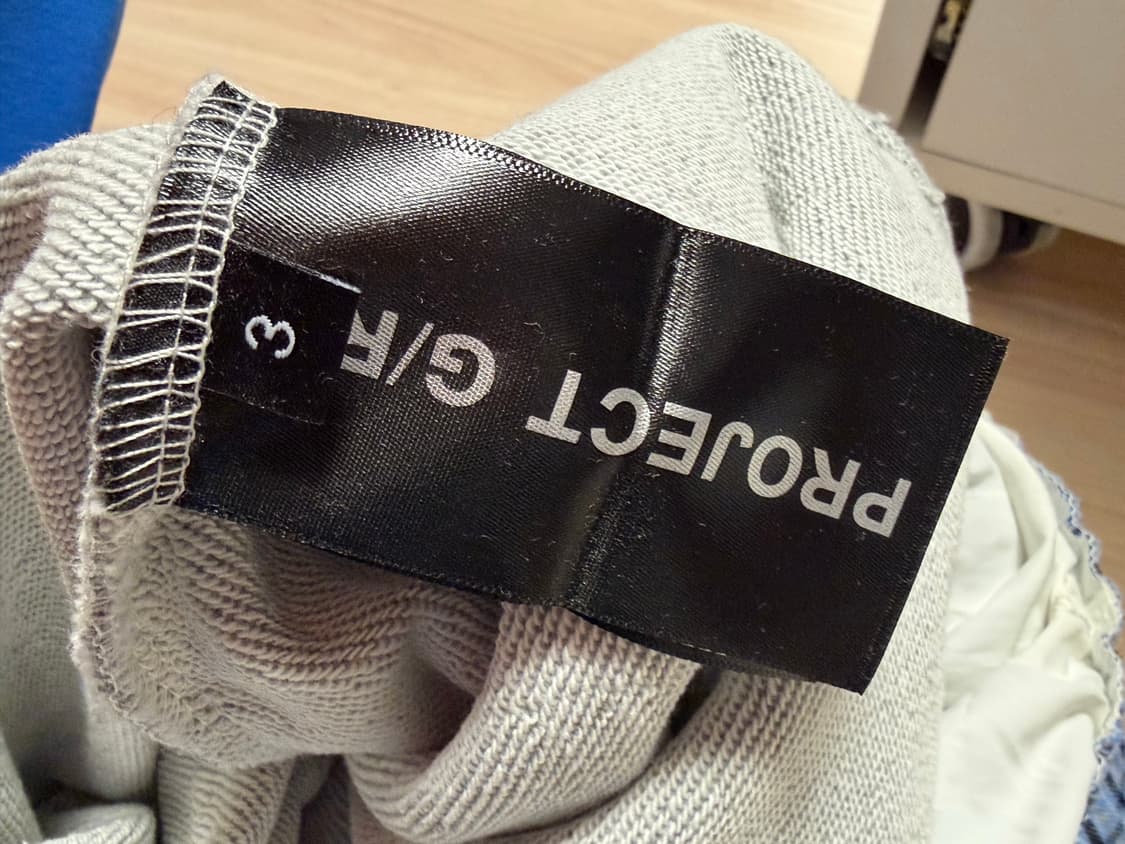 프로젝트 G/R 레이어드 스웨트 팬츠 회색 3사이즈 상품이미지8