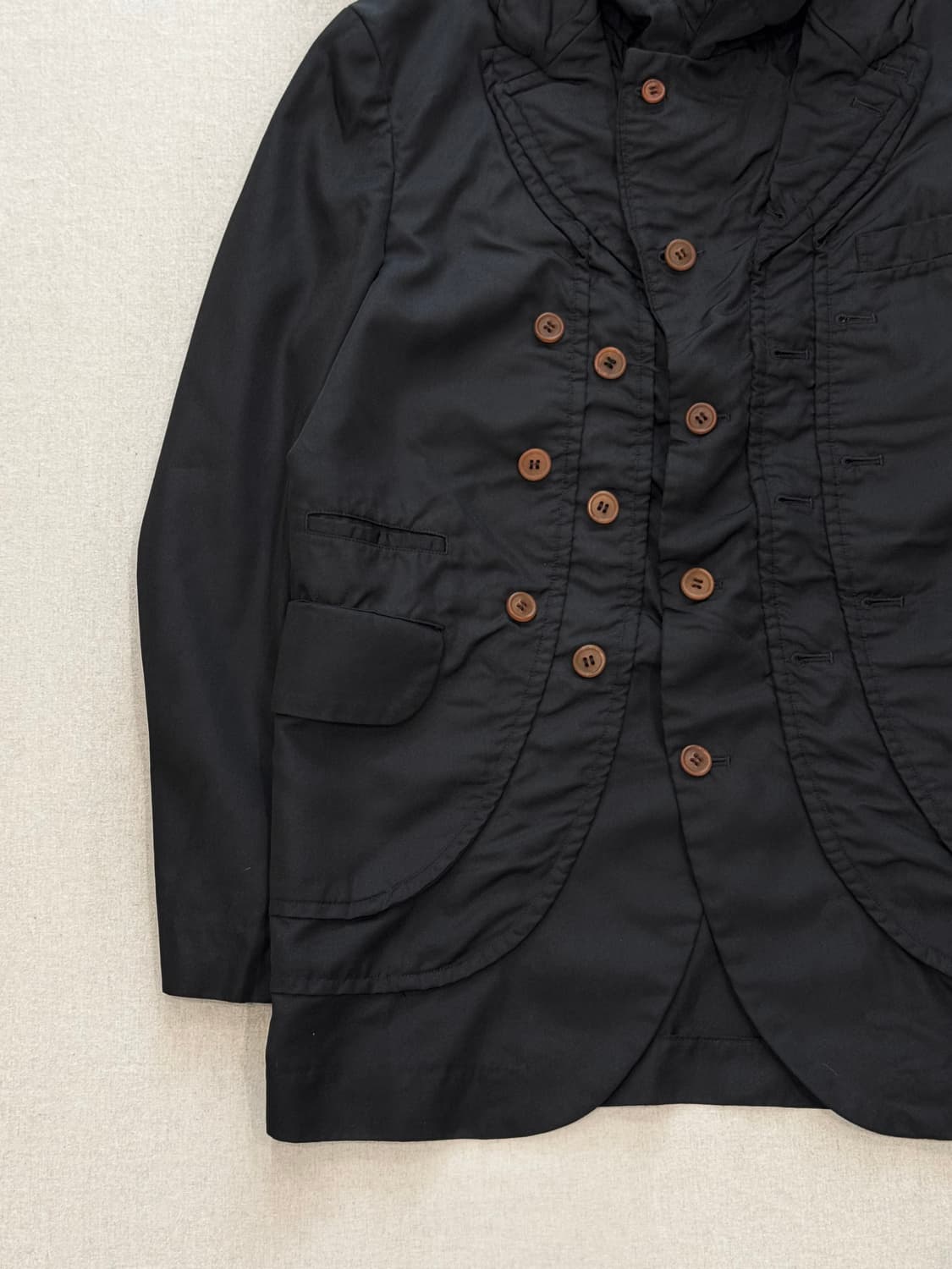 꼼데가르송 옴므 플러스 20aw 축융 레이어드 도킹 자켓 상품이미지5